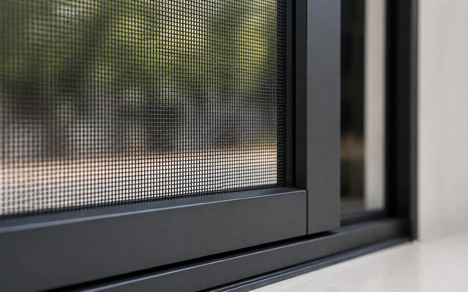 Aluminium insect screen for window or door